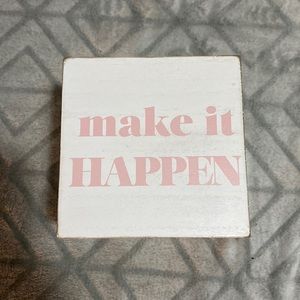 Wooden Cube with Saysings